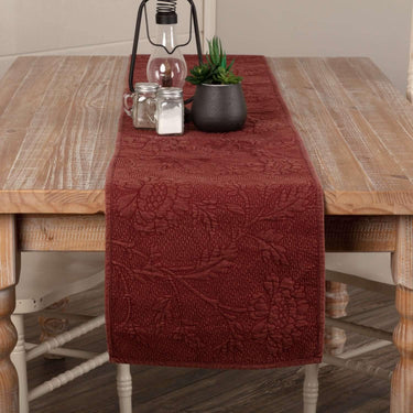 Carly Red Quilted Runner 13x90 VHC Brands - The Fox Decor